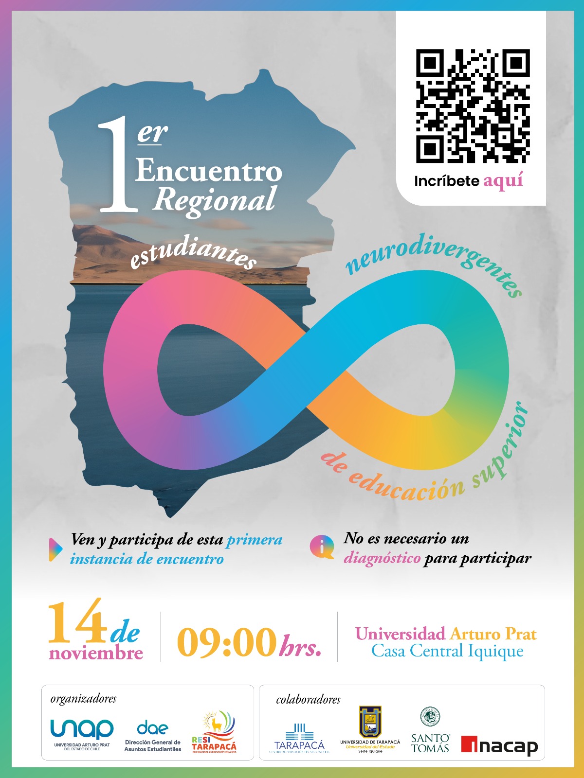 1er Encuentro Regional de Estudiantes Neurodivergentes de Educación Superior – UNAP Iquique